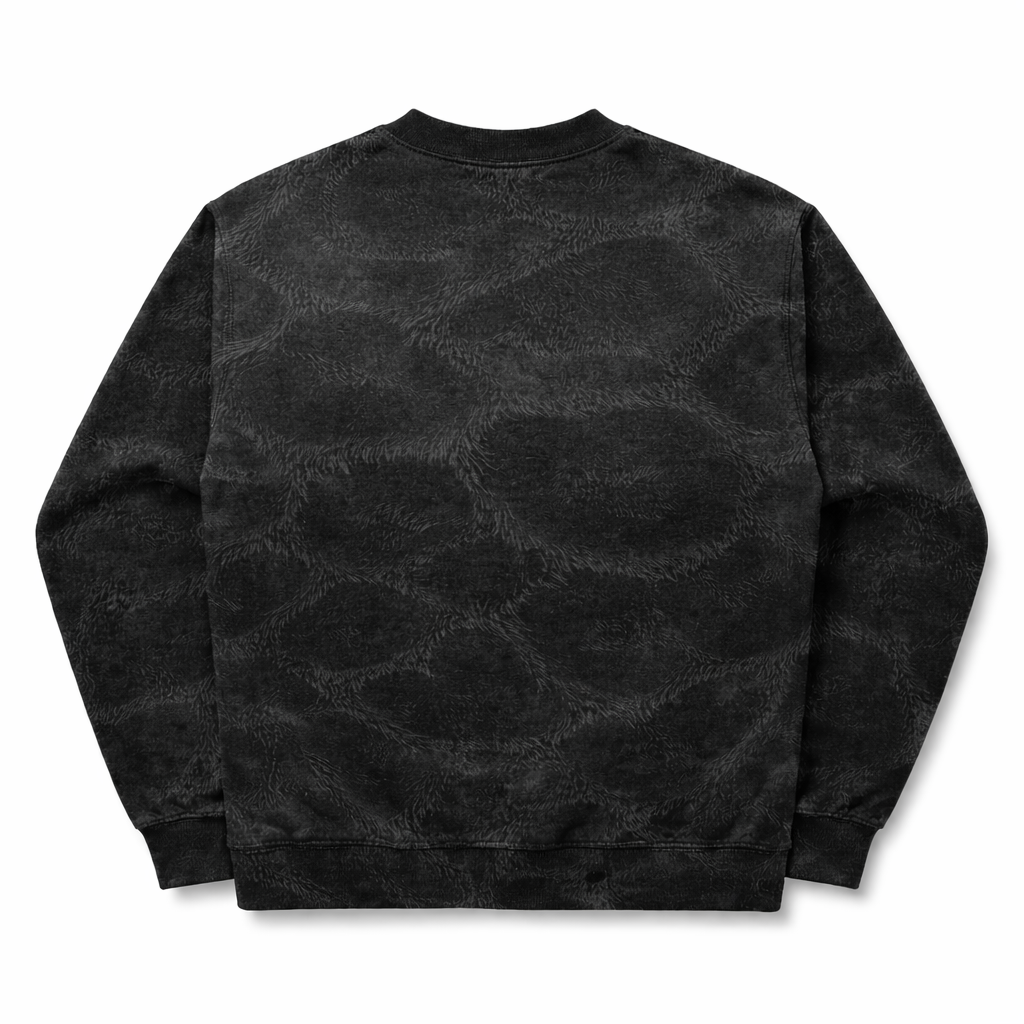 Xplanatory”Blackout Leopard” Mohair Crewneck
